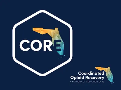CORE Seal and Logo adobe branding design florida geometric graphic design illustrator logo minimal vector