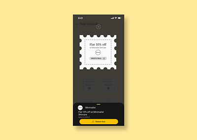 DailyUI 61- Redeem Coupon app coupons dailyui dailyui60 design discount illustration product design ui ux