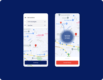 Map & Search design figma ui