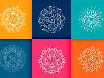 Color Mandala Design Pattern artwork artwork