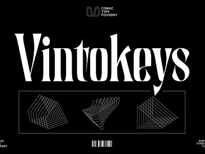 Vintokeys Typeface branding display displayfont font fontdesign fonts graphic design serif typedesign typeface typography