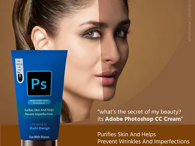 The Secret of My Beauty - Its Adobe Photoshop CC Cream. architectmeme badridesign branding designergrafico designerlife designers designgra designjokes designlife designstudent funnymemes graphic graphicdesignmemes graphicmeme photoshop