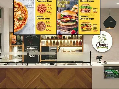 TV Menu | TV Screen Restaurant Menu Design UK | MenuMa Print tv screen restaurant menu