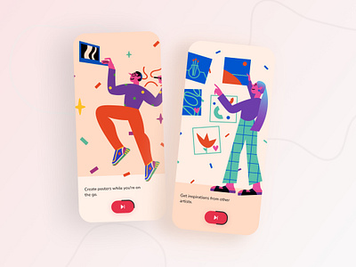 Onboarding screens User interface app daily ui design minimal onboarding ui ux