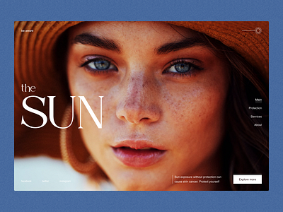 Daily UI. Protect yourself daily design interface landing ui web