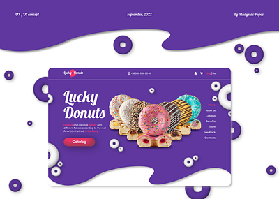 Landing page. Donut delivery. cart delivery design donut figma landing page ui ux web design website