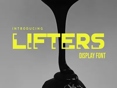 Lifters - Display Font font font awesome font design fonts logo logotype modern typedesign typography