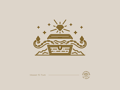 Trunk badge design illustration illustrator linework minimal monoline vector