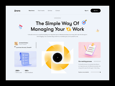 SAAS Landing Page Design app clean design landingpage management minimal product saas saas landing page saas product tool ui ui design uiux ux web web design website