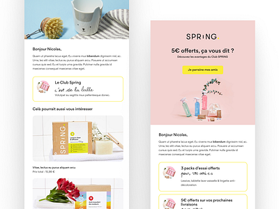 SPRiNG — Transactional emails (2/2) email product design transaction ui