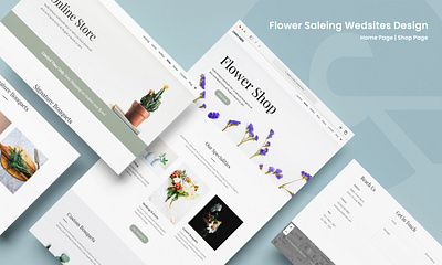 Flower eshoping Website branding digithinker figma design flower website design illustrator cc uiux design website design