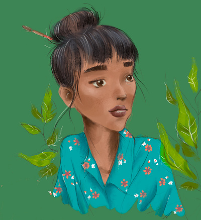 MessyBun 2 design graphic design illustration vector