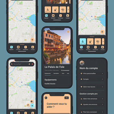 Gps for people with disabilities app design ui