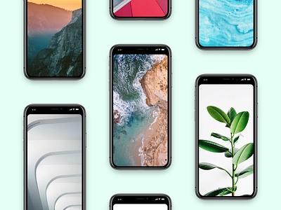 Notchless app clean design layout light minimal notch phone ui wallpaper web