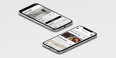 shopping app UI layout app color design light mode mall minimal shopping ui