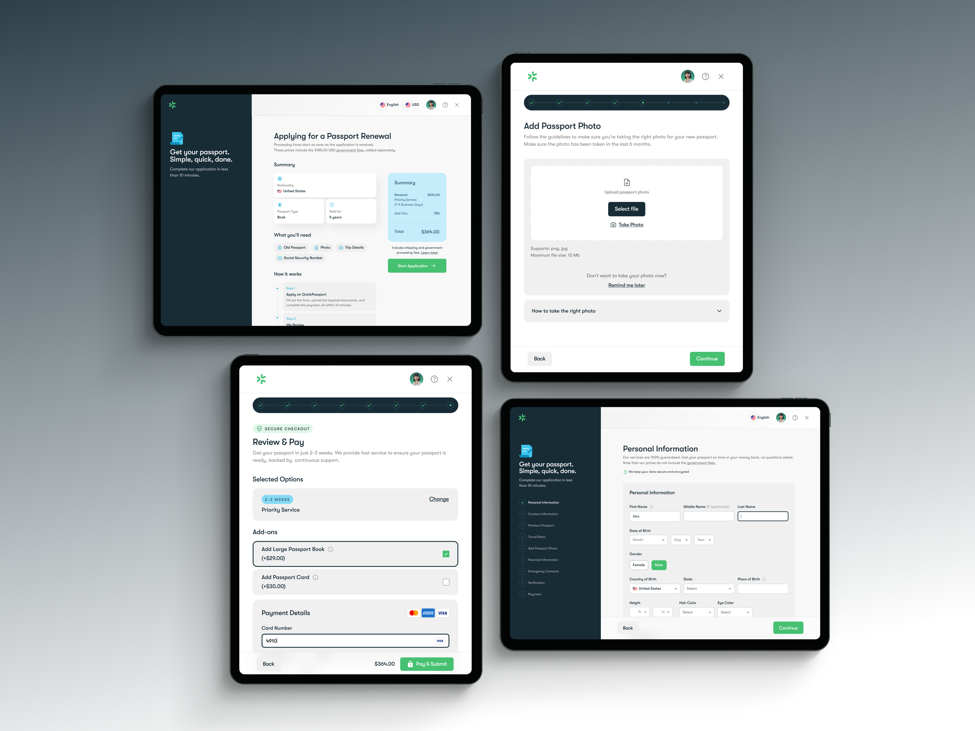 Passport Application Form application branding dashboard design fields government logo mobile mockup passport payment platform responsive tablet typography ui ux web