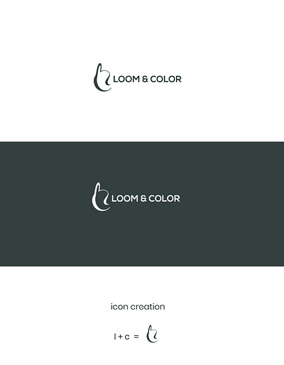 l C word Mark concept with fish branding illustration typography