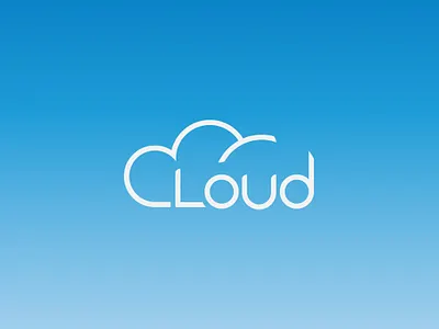 Cloud minimal professional logo design abstract branding cloud creative design graphic design logo minimal typography