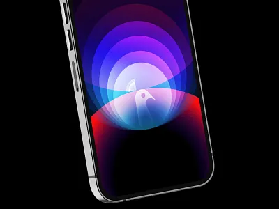 Vivid wallpaper (Peacock) abstract art colors dark gradient illustration iphone14 mobile peacock vivid wallpaper