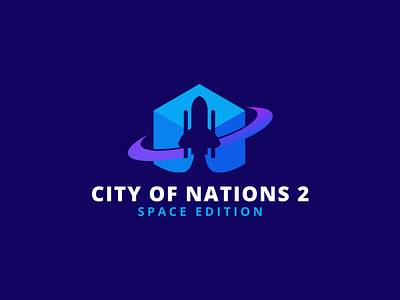 City of Nations 2 branding communication cube event logo minecraft space vecteur vector video games