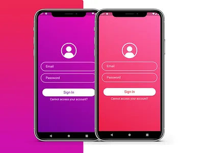 Colorful Authentication adobe adobe xd adobexd app authentication color colorful design figma mehrabbozorgi mobile mobile app mobile design ui uidesign uiux xd