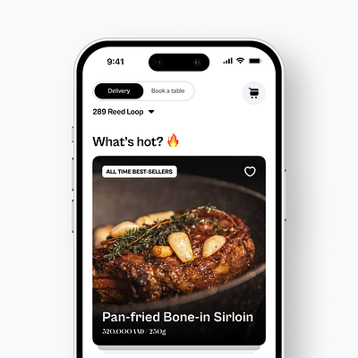 Steakhouse App UI app design food food ordering graphic design home homescreen illustration ios mobile ui user experience user experience design user interface user interface design