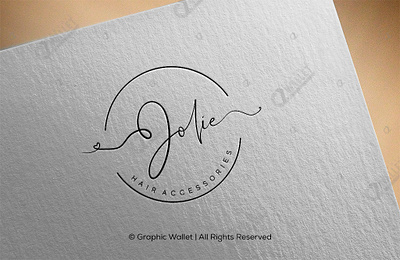 Jolie Hair Accessories #1 branding design graphic design graphicwallet illustration logo typography ui ux vector