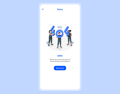 Mobile 404 error page design illustration ui ux