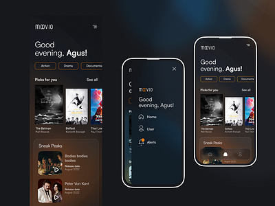 Moovio cinema design movie theatre ui ux