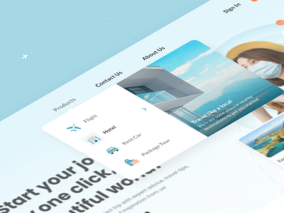 Header Navigation dropdown figma header icons mega menu meganav menu nav navigation travel web navigation