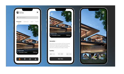 Real Estate application adobexd app app design app ui design app uiux design application design figma mehrabbozorgi real estate app real estate application ui uidesign uiux youtube