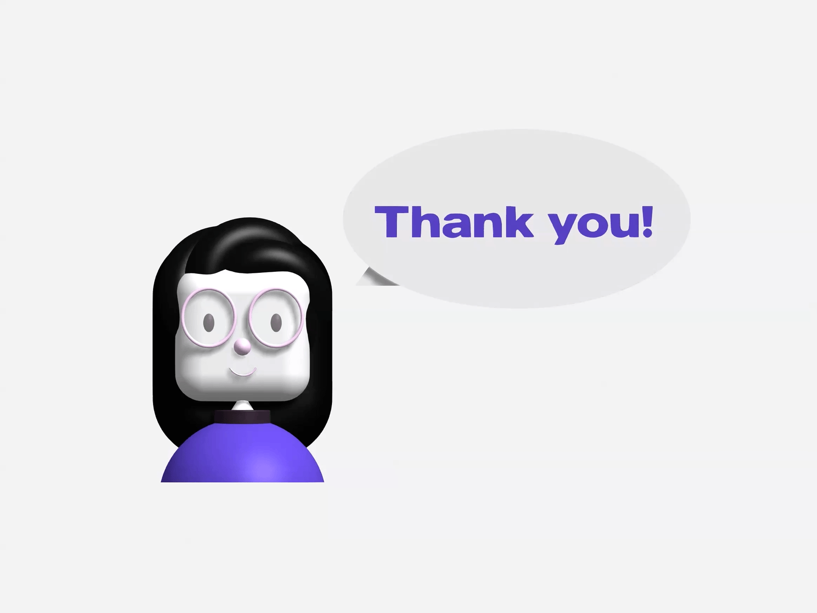 Day 77 - Thank You 3d animation arvr avatar branding concept dailyui dailyuichallenge design digital art graphic design identity motion product design spline thank you ui uiux vector visual