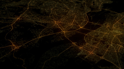 Kyiv at night 3d 3dart abstract city design exploration houdini visuals
