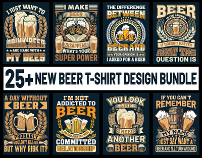 beer t-shirt design bundle. beer beergeek beerlover beerpron beerstagram beertime cerveza craftbeer drink graphic design shirts t shirt design t shirt template taypography tee vintage wine