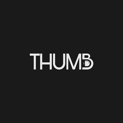 Thumb logo concept brand design brand identity branding design illustrator logo logo designer minimalist typography vector wordmark
