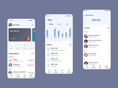 Bank App app design ui ux