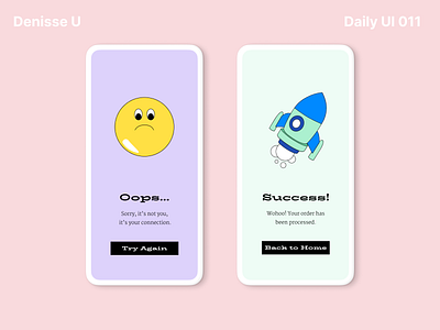 Daily UI 011-Flash message daily 100 challenge day 11 design figma flash message ui