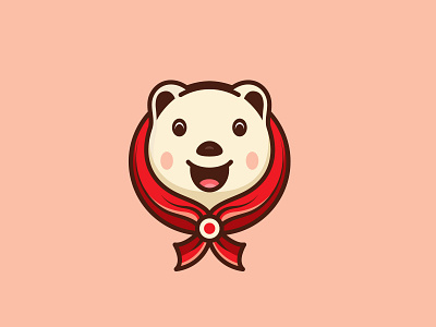 Cute Bear Logo animal logo baby bear bear bear logo brandign desing branding cartoon cute bear logo design graphic design illustration logo logodesign mascot logo vector