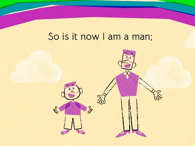 My Heart Leaps Up digital digital art digital painting digitalart illustration poem procreate text