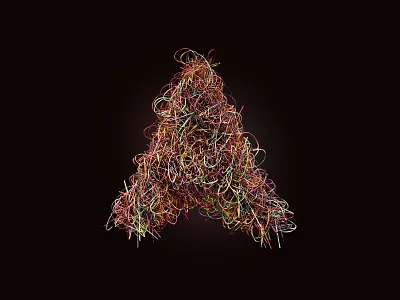 Geometry Nodes A Letter 3d blender cgi experiment geometry lettering nodes render typography