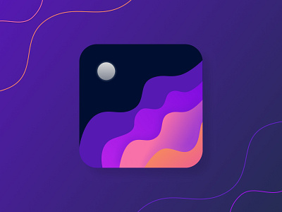 Daily UI :: 005 005 app dailyui dailyui005 design dessert figma graphic design icon illustration logo sunset ui waves