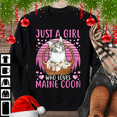 Just a Girl Who loves Maine Coon cat