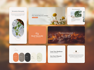 Homeopathic Medicine Clinic - Branding brand identity branding design figma graphic design guidelines logo rebrand visual visual brand visual identity web design website redesign