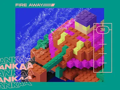 TANKAA NFT aesthetic art direction branding graphic design poster design voxel