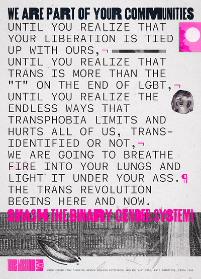 Breathe Fire dada experimental graphic design lgbt poster print textured trans typography