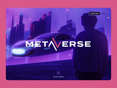 Enter The Metaverse - Web Concept (UI) 3d ai design digital flat future graphic design illustration innovation metaverse nft tech ui ux vector vr