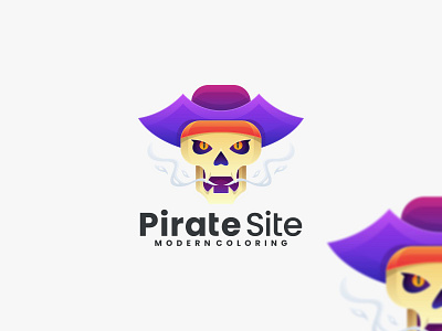 Pirate Site app branding design graphic design icon illustration logo pirate coloring pirate logo pirate vector ui ux vector