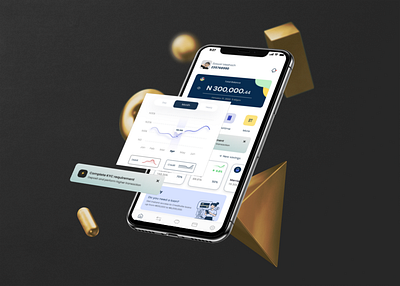 TouchGold Internet Bank app branding ui ux