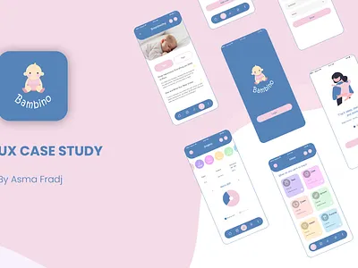 Bambino app baby care baby track mobile app ui ux baby app