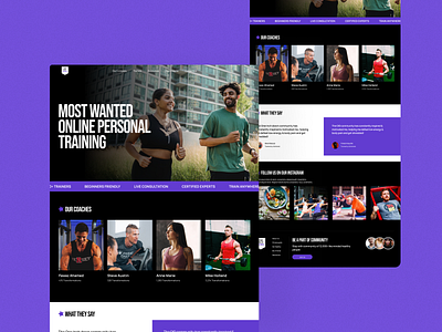 Fitness Training UI Exploration by Fawaz ahamed on Dribbble